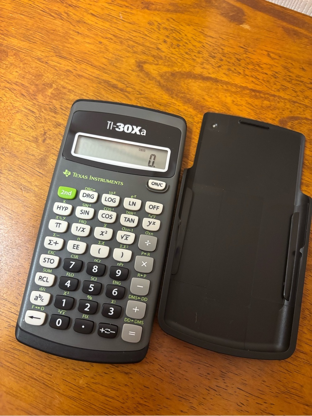 Texas Instruments TI-30Xa Scientific Calculator - Black and Gray